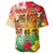 Custom Personalised Aloha Poly Fest Baseball Jersey Polynesian Pattern With Tropical Flowers - Wonder Print Shop