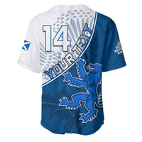 (Custom Text and Number) Scotland Rugby Baseball Jersey Scottish Coat Of Arms Mix Thistle Newest Version - Wonder Print Shop