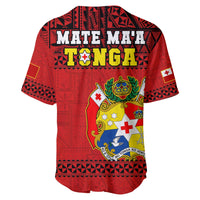 Tonga Rugby Baseball Jersey Mate Maa Tonga Pacific Ngatu Black - Wonder Print Shop