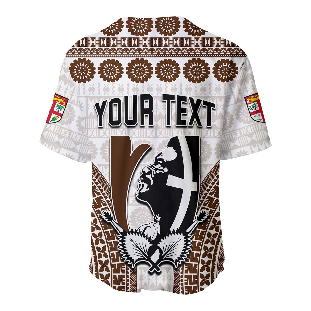 Custom Personalised Fiji Rugby Bati Baseball Jersey Proud Tapa Pattern LT13 - Wonder Print Shop