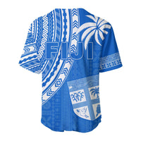 Fiji Rugby Sevens Baseball Jersey Fijian 7s Tapa Polynesian Blue Ver.01 LT13 - Wonder Print Shop