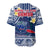 Samoa Baseball Jersey Samoan Plumeria Flowers Mix Polynesian Pattern - Wonder Print Shop