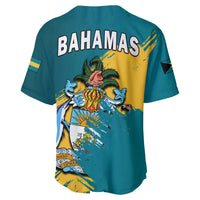 Bahamas Baseball Jersey Blue Marlin With Bahamian Coat Of Arms - Wonder Print Shop
