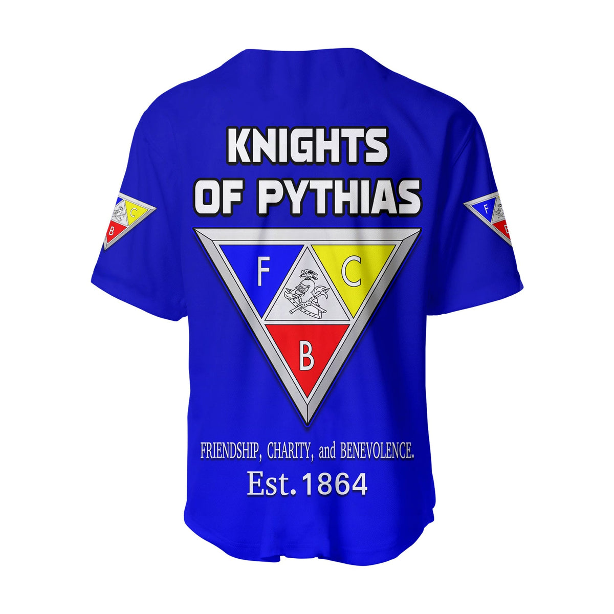 (Custom Personalise) Knights of Pythias Baseball Jersey Since 1864 Original Style LT13 - Wonder Print Shop