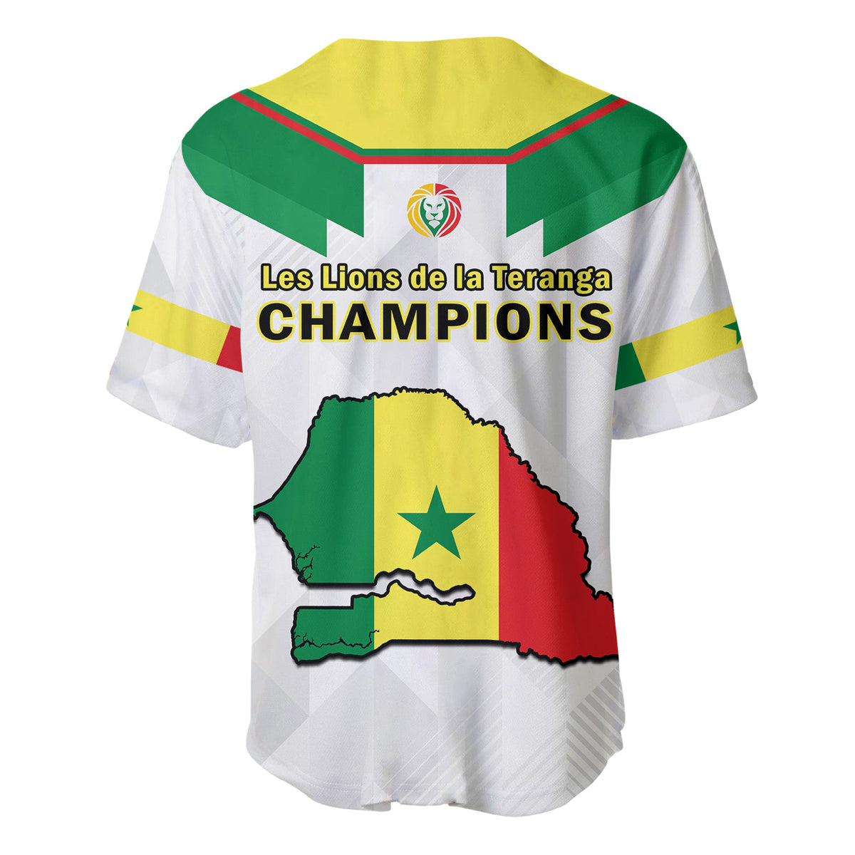 Senegal Football Baseball Jersey Champions WC 2022 - Wonder Print Shop