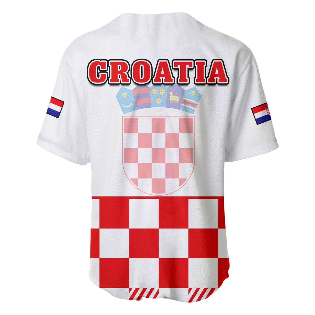 Croatia Football Baseball Jersey Hrvatska Checkerboard Red Version - Wonder Print Shop