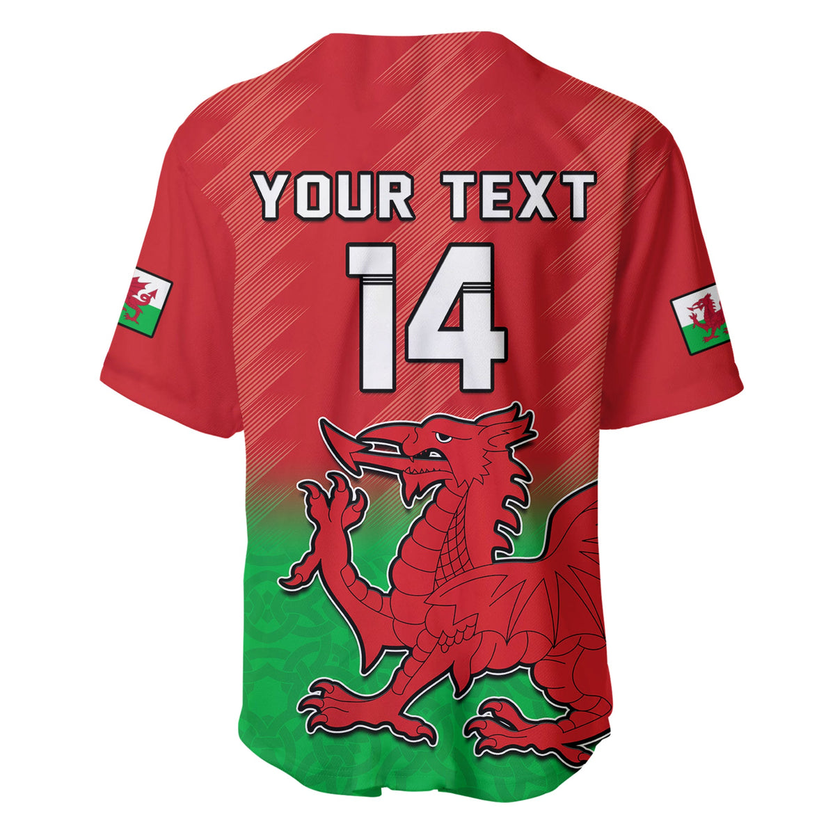 (Custom Text And Number) Wales Football Baseball Jersey World Cup 2022 Come On Cymru Yma O Hyd - Wonder Print Shop