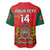 (Custom Text and Number) Morocco Football Baseball Jersey Atlas Lions Red World Cup 2022 - Wonder Print Shop