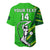 (Custom Text And Number) Pakistan Cricket Baseball Jersey Go Shaheens Simple Style - Wonder Print Shop