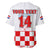 (Custom Text And Number) Croatia Football Baseball Jersey Hrvatska Checkerboard Red Version - Wonder Print Shop