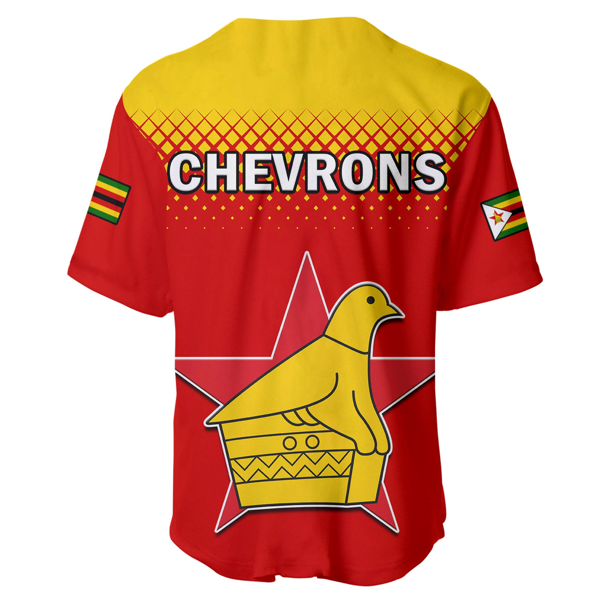 Zimbabwe Cricket Baseball Jersey The Chevrons ODI Style - Wonder Print Shop