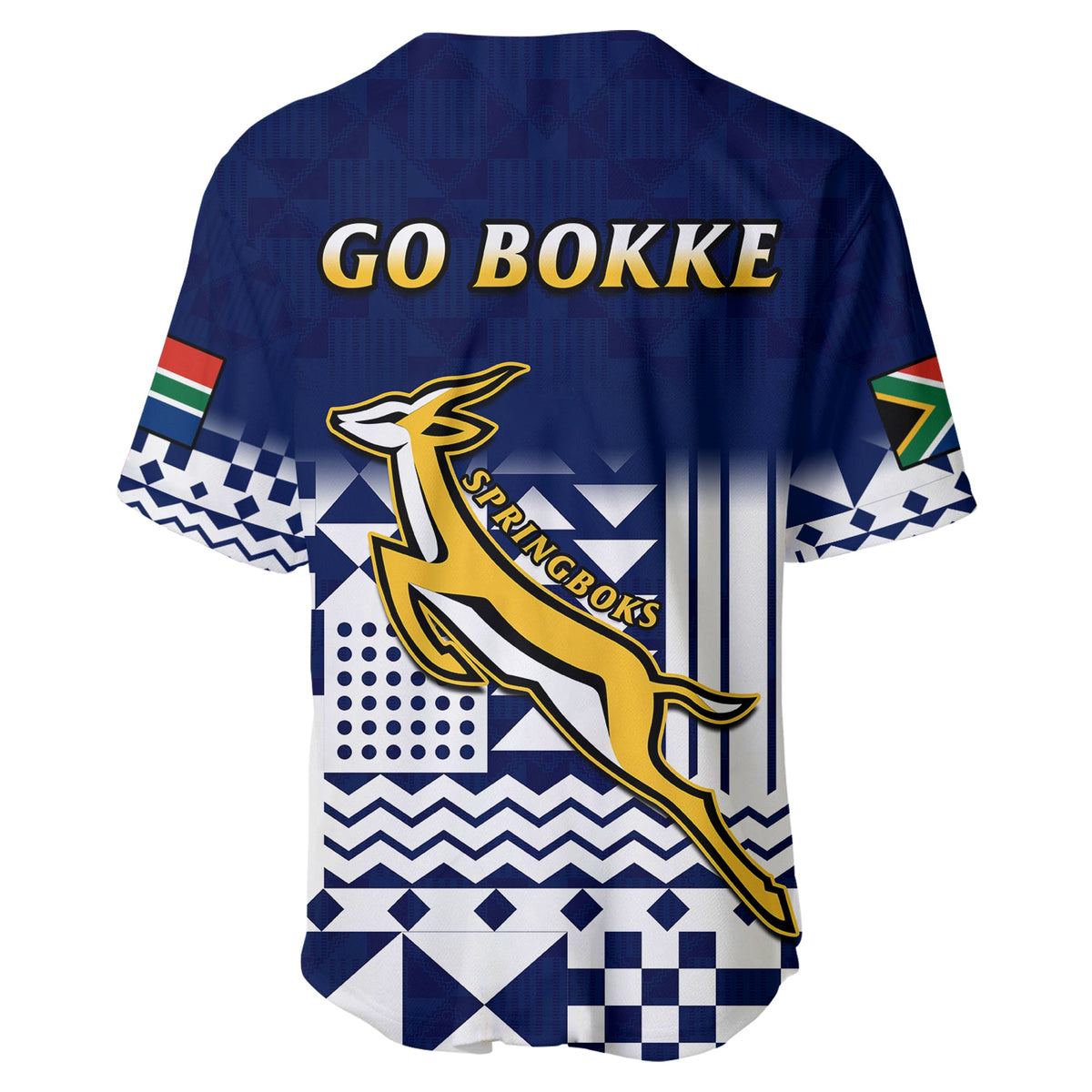 South Africa Rugby Baseball Jersey Outgoing Tour Go Springboks - Wonder Print Shop