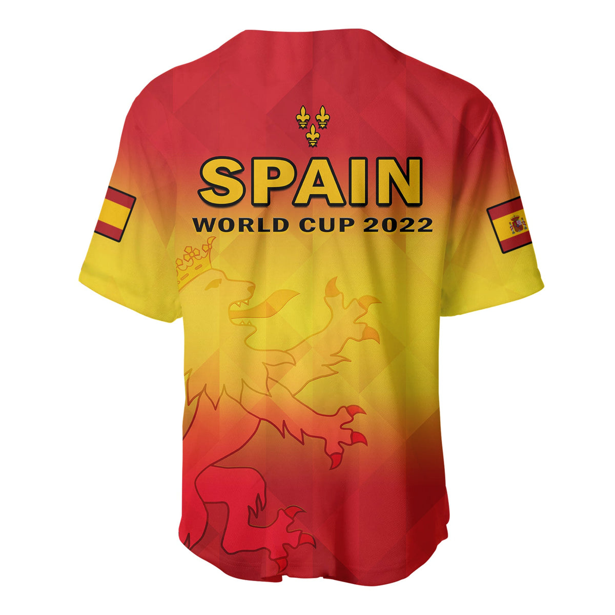 Spain Football Baseball Jersey La Roja World Cup 2022 - Wonder Print Shop