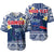 Custom Personalised Samoa Baseball Jersey Samoan Plumeria Flowers Mix Polynesian Pattern - Wonder Print Shop