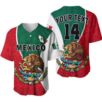 (Custom Text and Number) Mexico Baseball Jersey Mexican Aztec Pattern - Wonder Print Shop