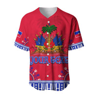 (Custom Personalised) Haiti Baseball Jersey Dashiki Style Gorgeous LT13 - Wonder Print Shop