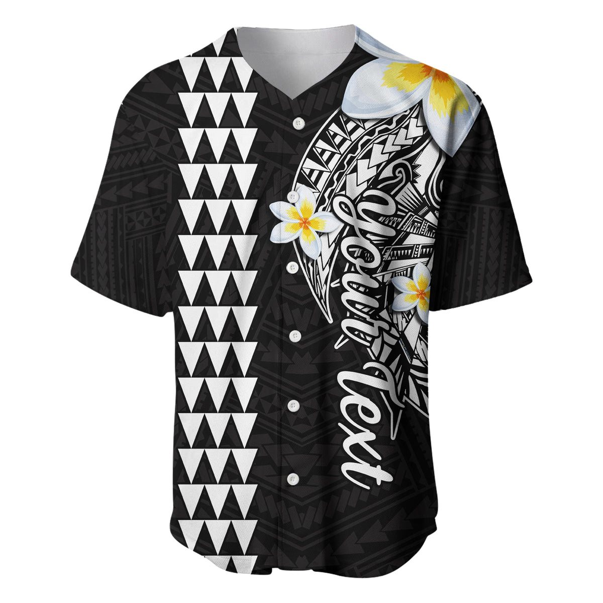 Custom Personalised Hawaii Baseball Jersey Kakau Kanaka Maoli Combine Polynesian Shark Ver.07 - Wonder Print Shop