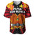 Custom Personalised Papua New Guinea Baseball Jersey PNG Bird Of Paradise Polynesian Pattern - Wonder Print Shop