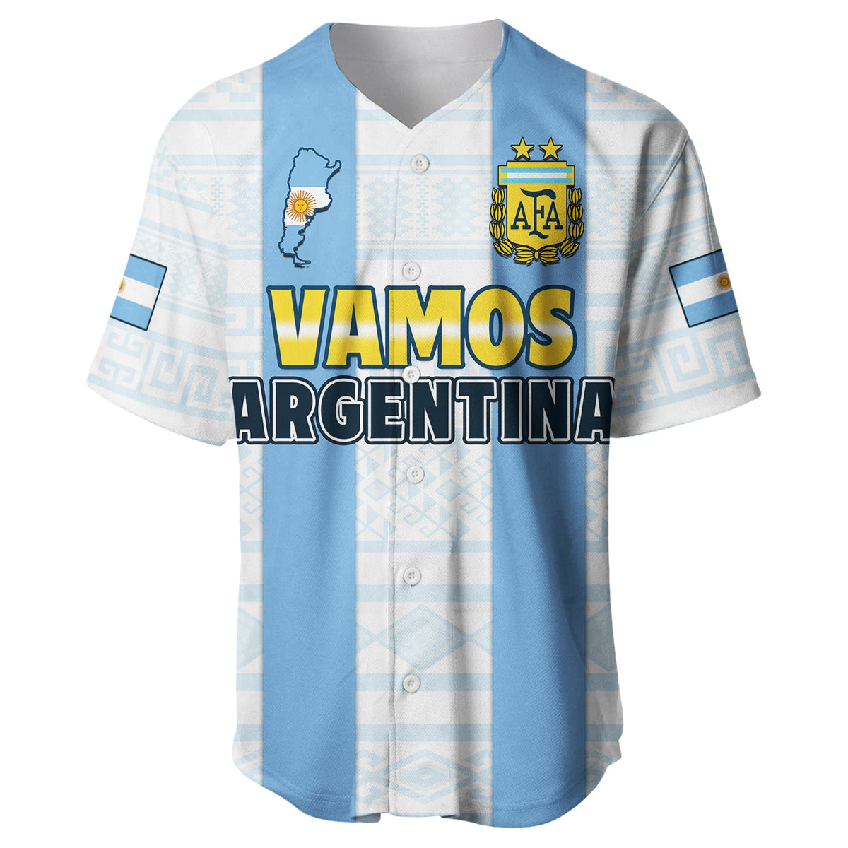 Argentina Football 2022 Baseball Jersey Vamos La Albiceleste - Wonder Print Shop