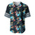 Custom Personalised Hawaii Skeleton Surf Baseball Jersey Halloween Hawaiian Tribal LT13 - Wonder Print Shop