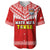 Tonga Rugby Baseball Jersey Mate Maa Tonga Pacific Ngatu White - Wonder Print Shop