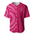 Breast Cancer Awareness Baseball Jersey Hibiscus Polynesian No One Fights Alone LT13 - Wonder Print Shop