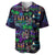 Custom Personalised Hawaii Skeleton Dancing Baseball Jersey Halloween Hawaiian Turtle LT13 - Wonder Print Shop