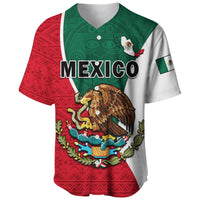 Mexico Baseball Jersey Mexican Aztec Pattern - Wonder Print Shop