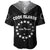 Custom Personalised Islands Baseball Jersey Circle Pattern Mix Sea Turtle Black Version - Wonder Print Shop