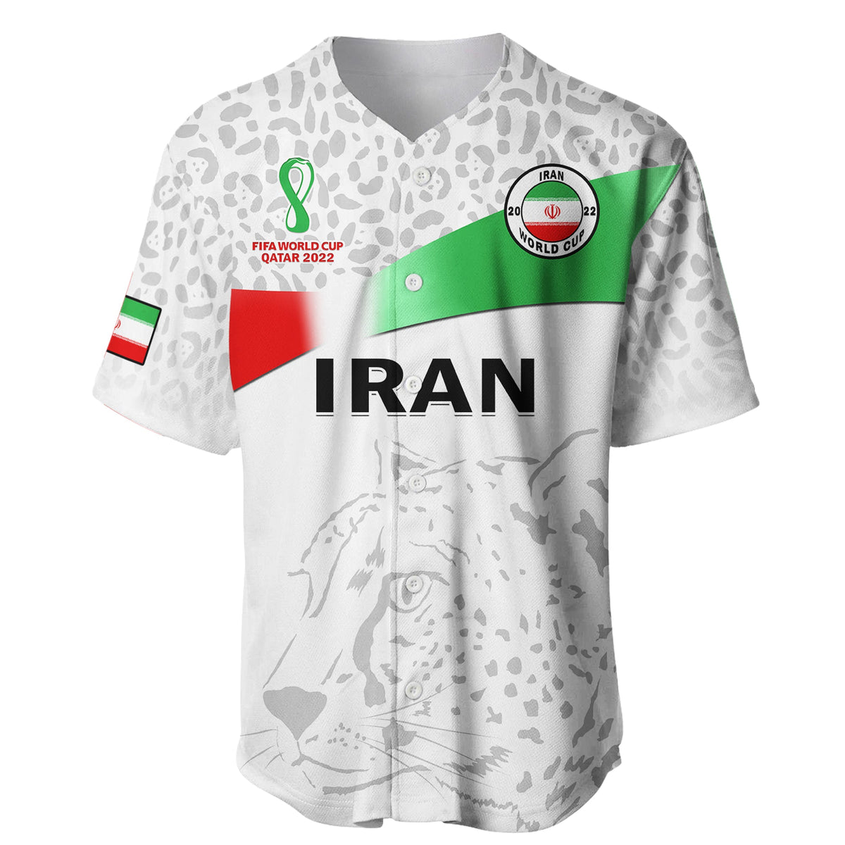 Iran Football Baseball Jersey Team Melli World Cup 2022 - Wonder Print Shop