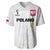 Poland Football Baseball Jersey Polska World Cup 2022 White - Wonder Print Shop