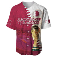 (Custom Text And Number) Qatar Football Baseball Jersey Champions Qatari Al Janoub Stadium WC 2022 - Wonder Print Shop