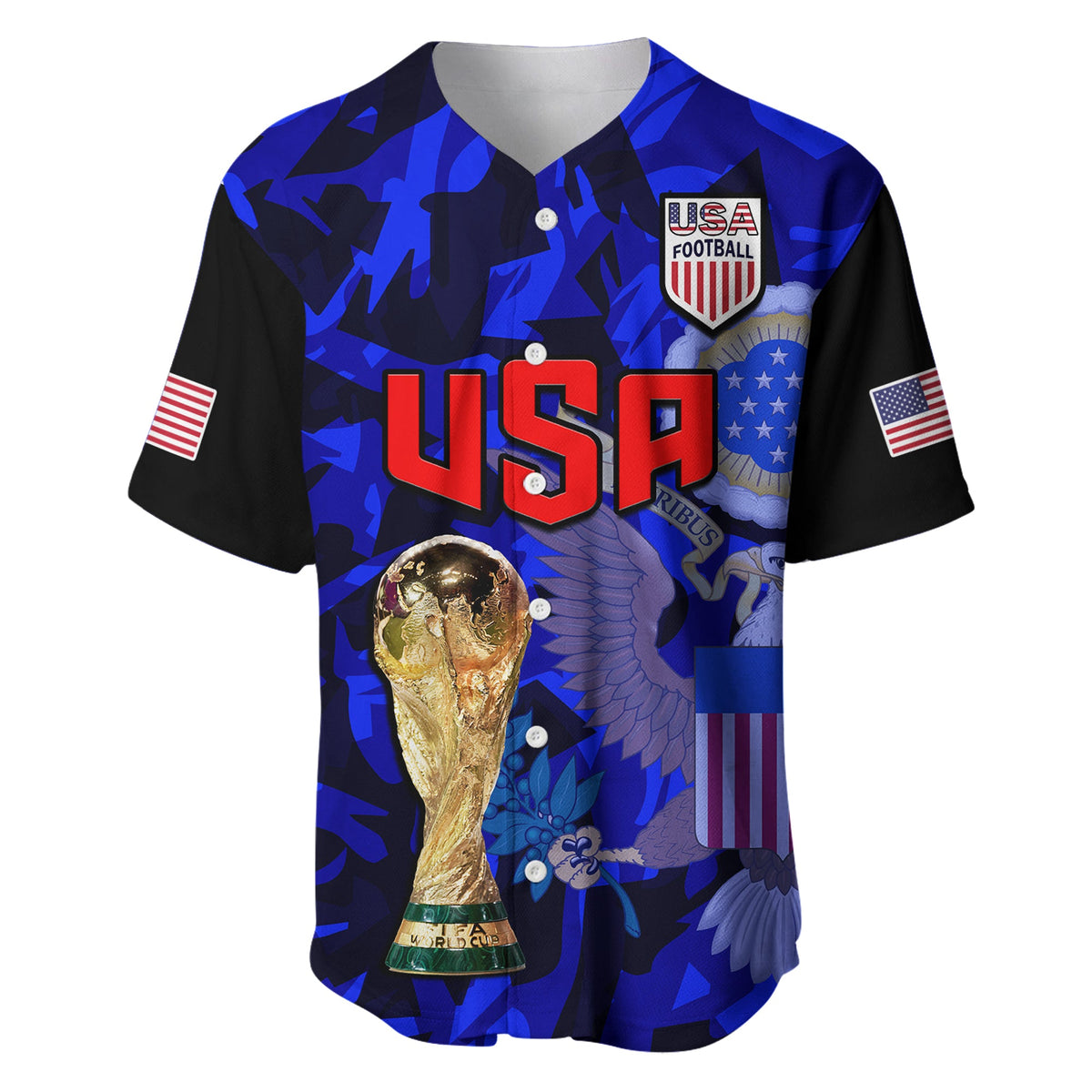USA Football Baseball Jersey The Yanks Champions WC 2022 - Wonder Print Shop