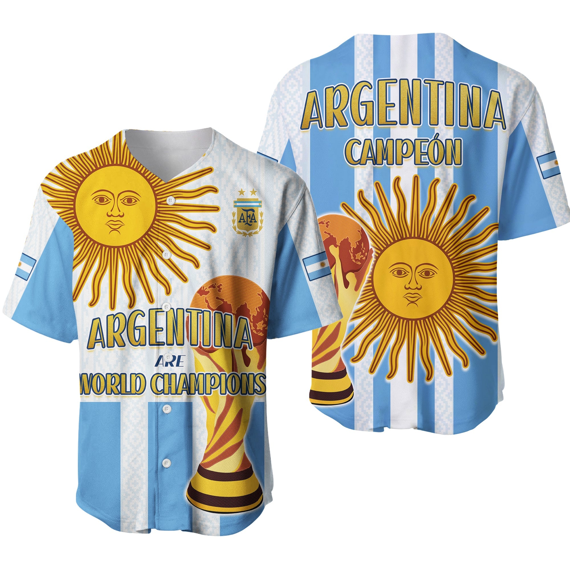 Argentina Football Baseball Jersey World Champions 2022 Dream Come True LT13 - Wonder Print Shop