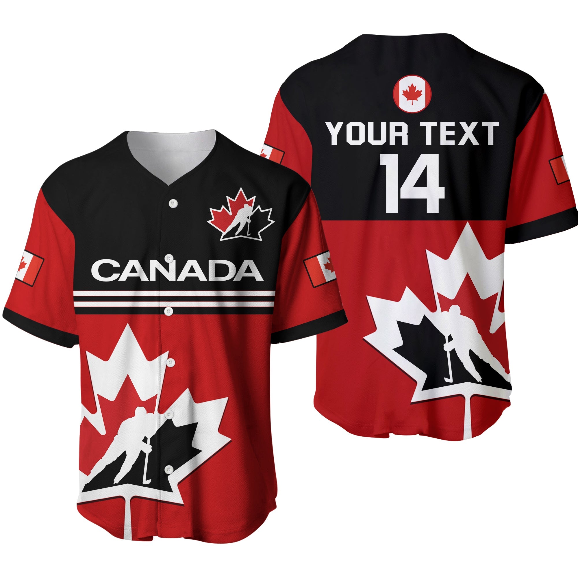 custom-text-and-number-canada-hockey-2023-baseball-jersey-maple-leaf-red-style-ver01