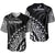 Fiji Rugby Baseball Jersey Fijian Cibi Dance Tapa Pattern Black - Wonder Print Shop