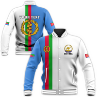 (Custom Personalised) Eritrea Baseball Jacket Striped 02 LT13 - Wonder Print Shop
