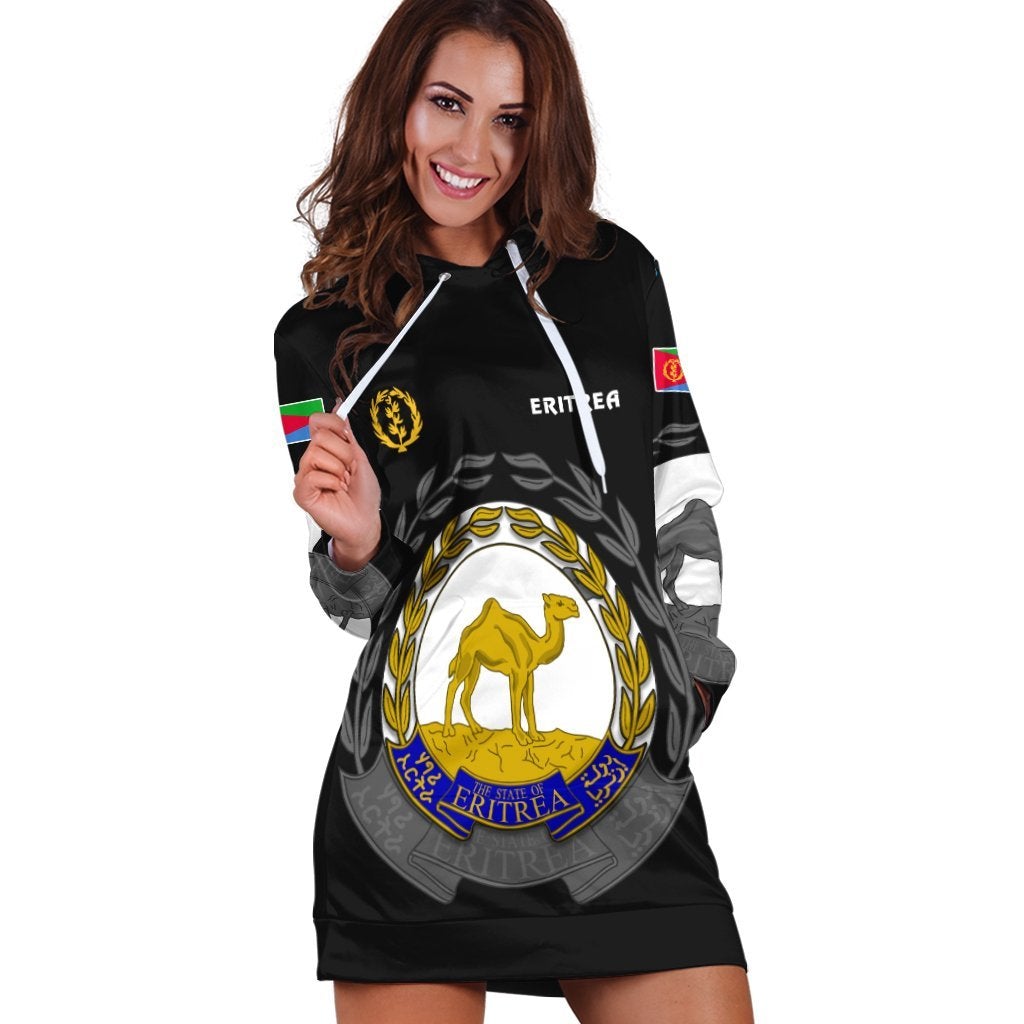 Eritrea Hoodie Dress Coat Of Arms LT13 - Wonder Print Shop