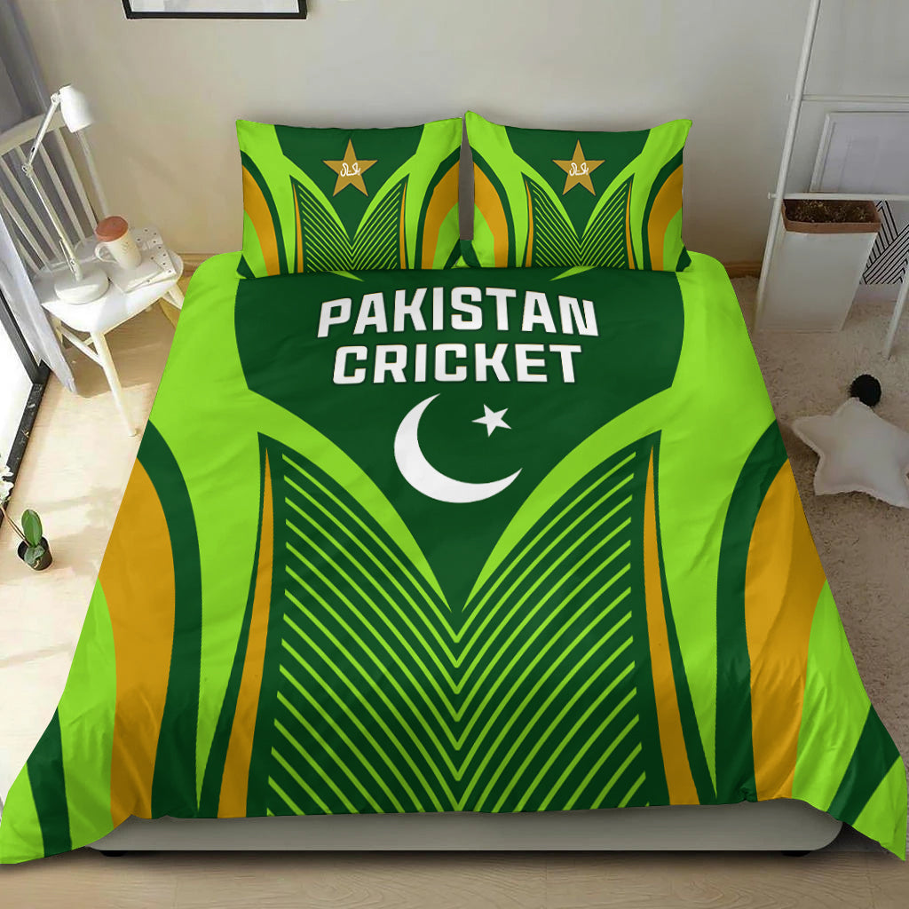 Pakistan Cricket Bedding Set Green Shaheens Champion LT13 - Wonder Print Shop