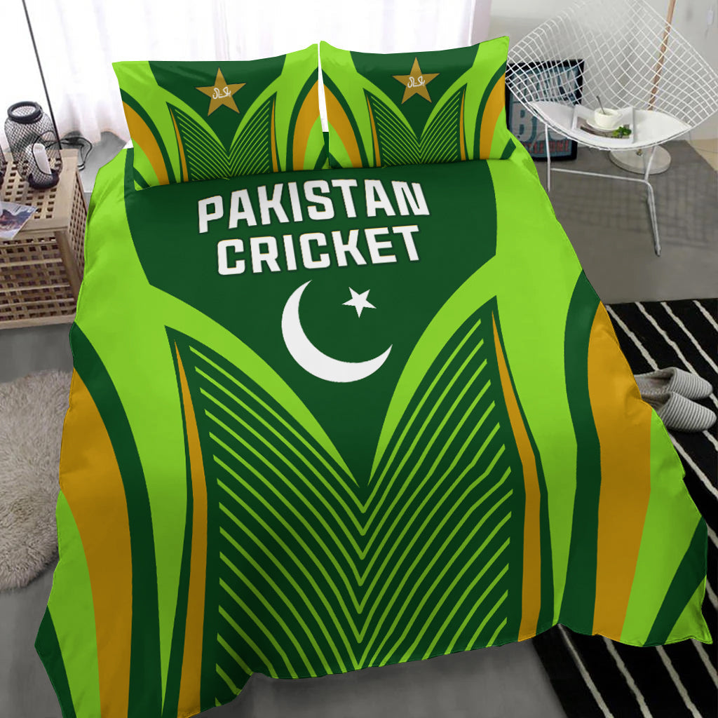 Pakistan Cricket Bedding Set Green Shaheens Champion LT13 - Wonder Print Shop