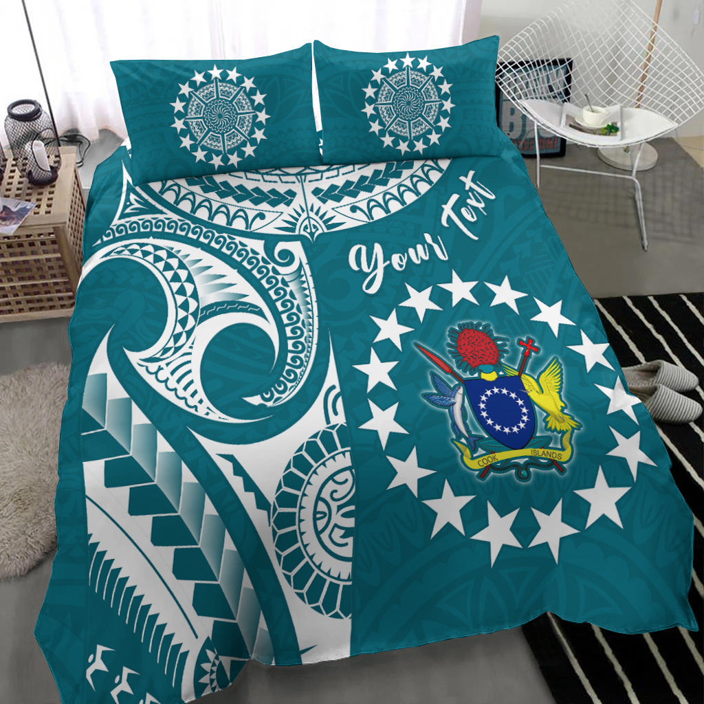 custom-personalised-cook-islands-tatau-bedding-set-symbolize-passion-stars-version-blue