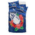 Samoa Rugby Bedding Set Manu Samoa Polynesian Hibiscus Blue Style - Wonder Print Shop