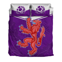 Scottish Rugby Bedding Set Map Of Scotland Thistle Purple Version - Wonder Print Shop