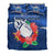 Samoa Rugby Bedding Set Manu Samoa Polynesian Hibiscus Blue Style - Wonder Print Shop