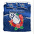 Samoa Rugby Bedding Set Manu Samoa Polynesian Hibiscus Blue Style - Wonder Print Shop