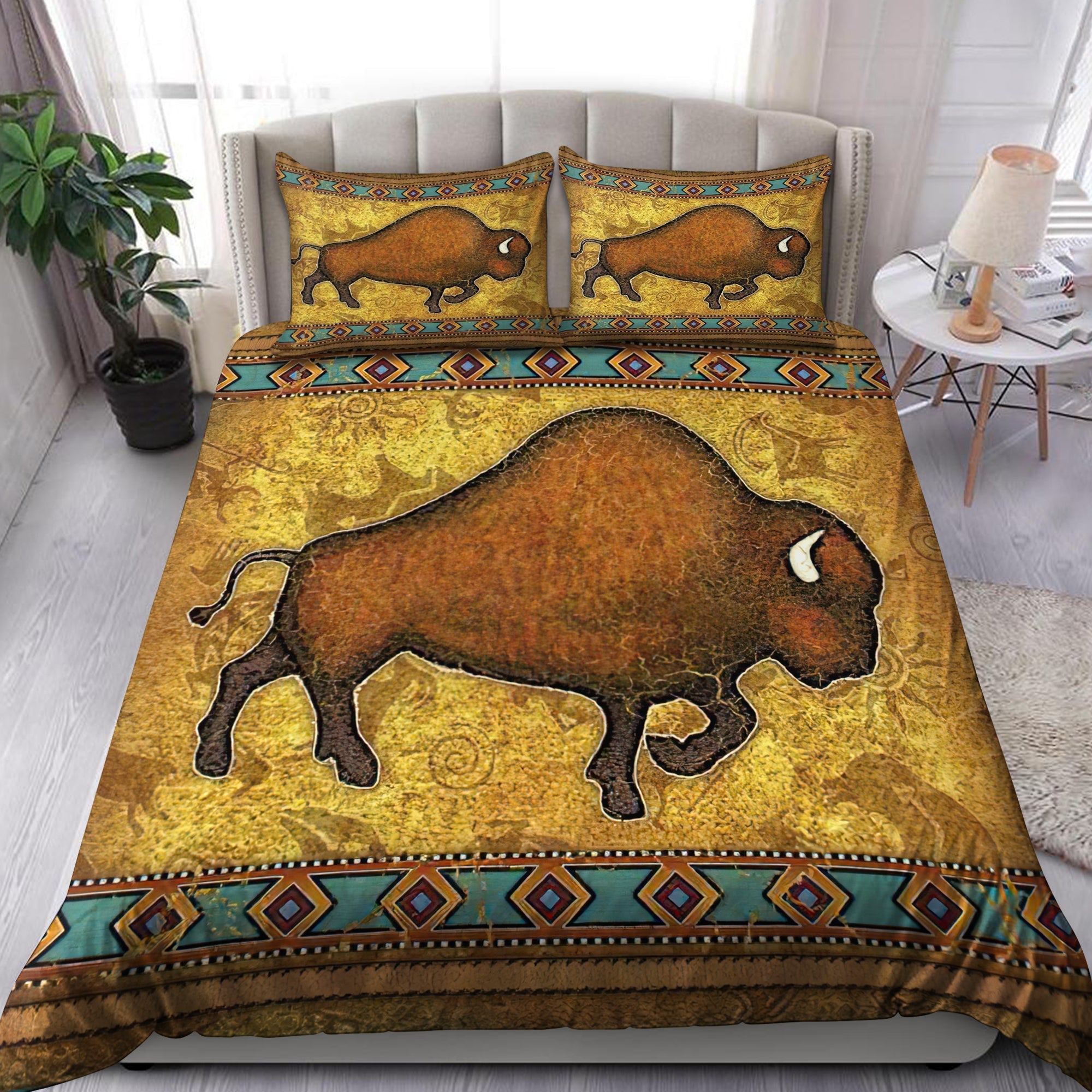 bison-native-american-3d-all-over-printed-bedding-set