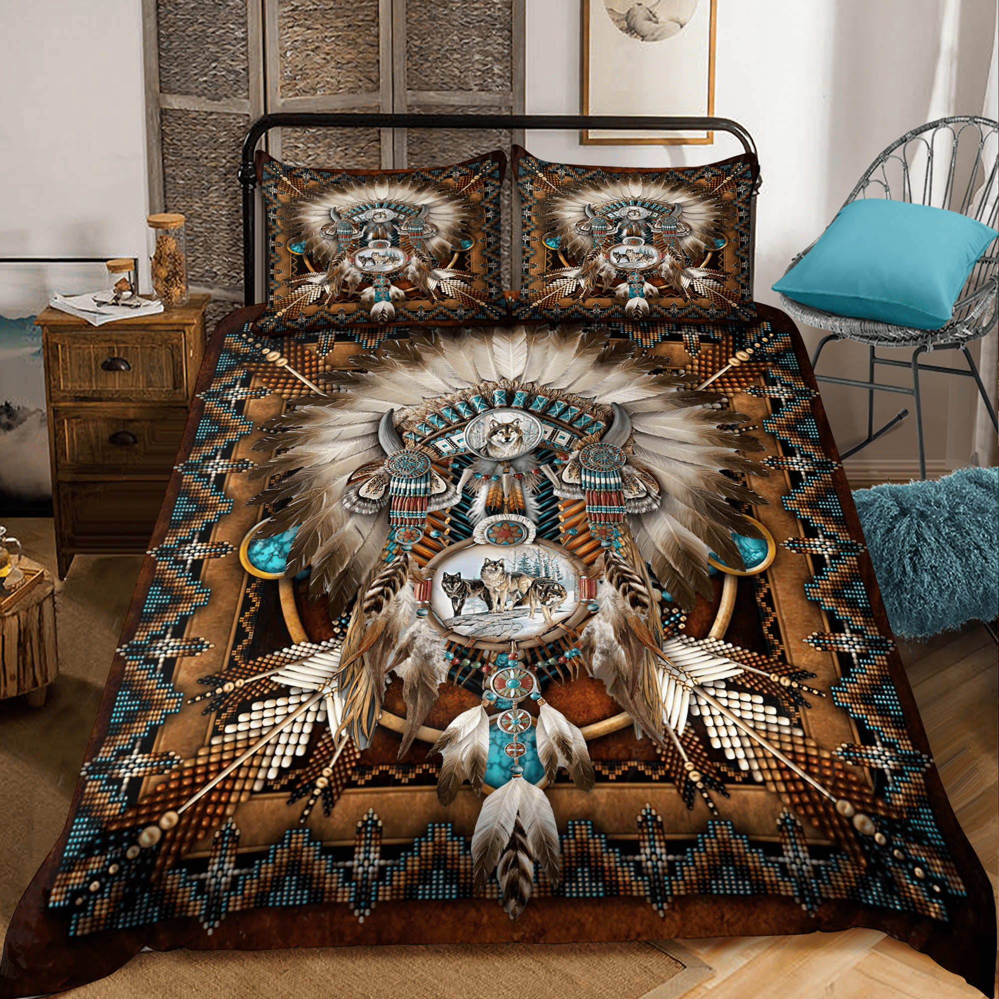 native-american-3d-all-over-printed-bedding-set