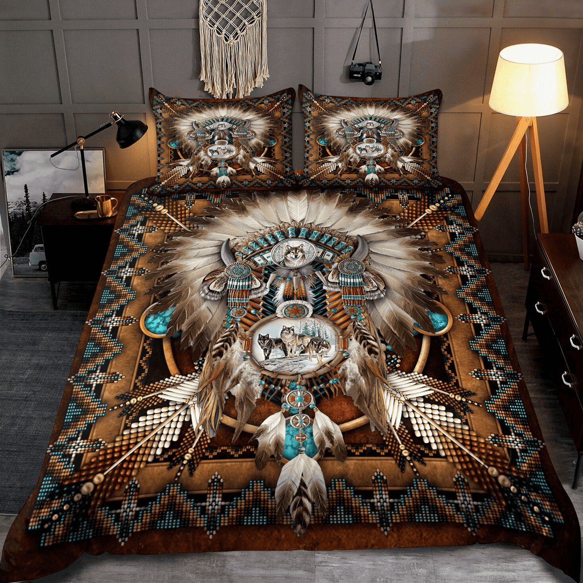 Native American 3D All Over Printed Bedding Set - Wonder Print Shop
