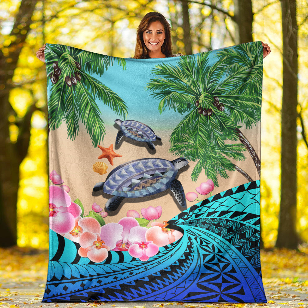 polynesian-turtle-coconut-tree-and-orchids-premium-blanket-lt14