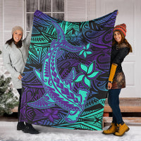 polynesian-permium-blanket-purple-paradise-hawaiian-tribal-hammerhead-shark